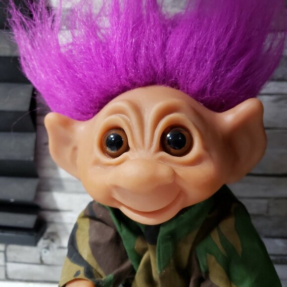 Vintage Thomas Dam 1977 Troll Soldier Camo Army G.I. - Picture 2 of 7